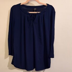 Jones New York Deep Blue Blouse
